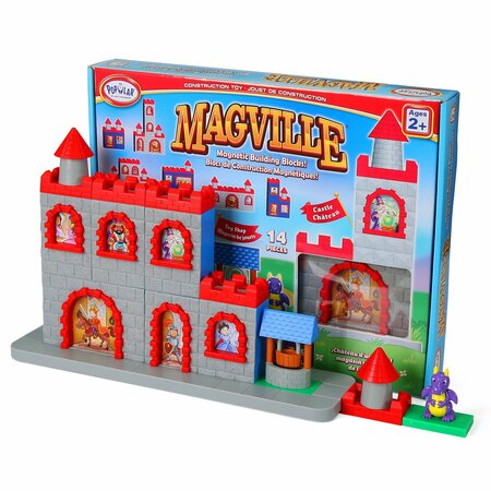 POPULAR PLAYTHINGS Magville Castle Magnetic Building Blocks 63002